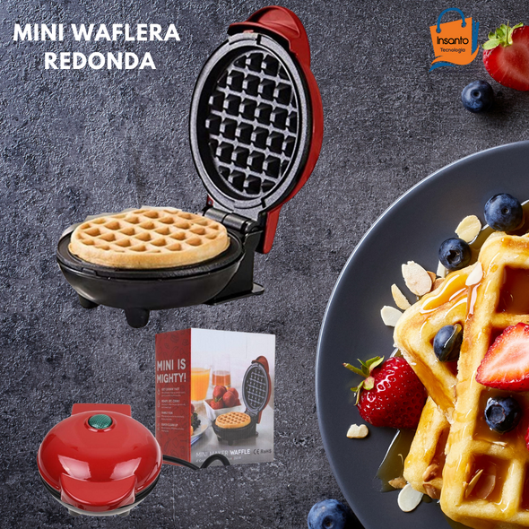 Mini Maquina Para Hacer Waffles Extra Rapido