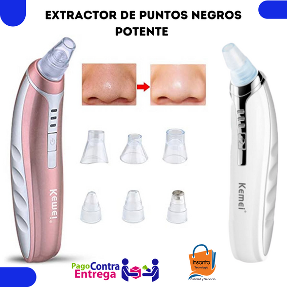 Limpiador Facial Extractor De Puntos Negros Eléctrico 4 En 1