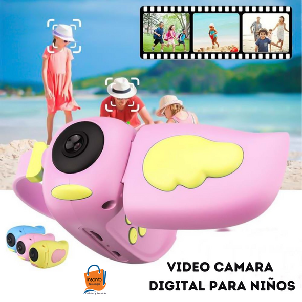 Video Camara Digital Para Niños Lente Digital Pantalla led de Alas
