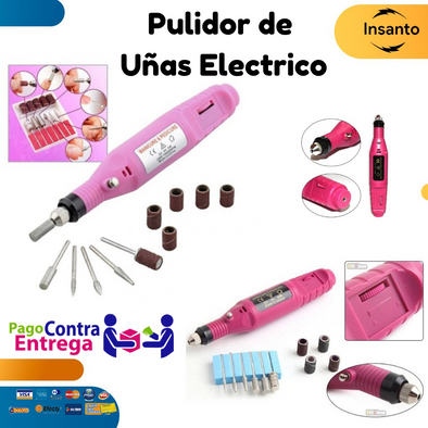 Kit Pulidor De Uñas Electrico Removedor Acrilico Manicure