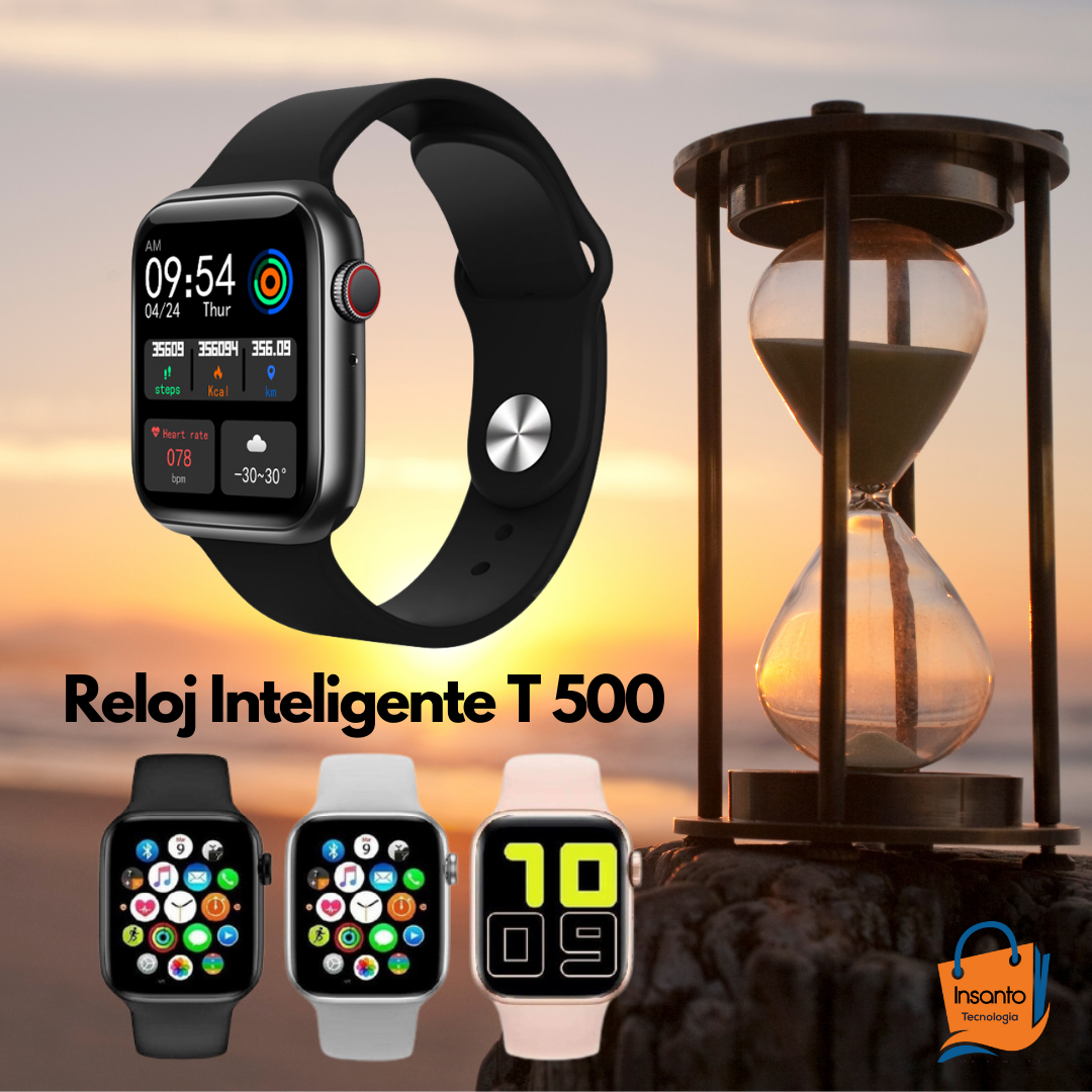 Reloj Inteligente Smartwatch T500 Nuevo con perilla funcional – Insanto  Tecnologia