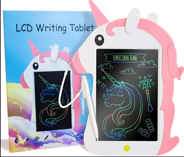 Tablero Magico Lcd Diseños Tabla Escritura Dibujo Para Niños Unicornio